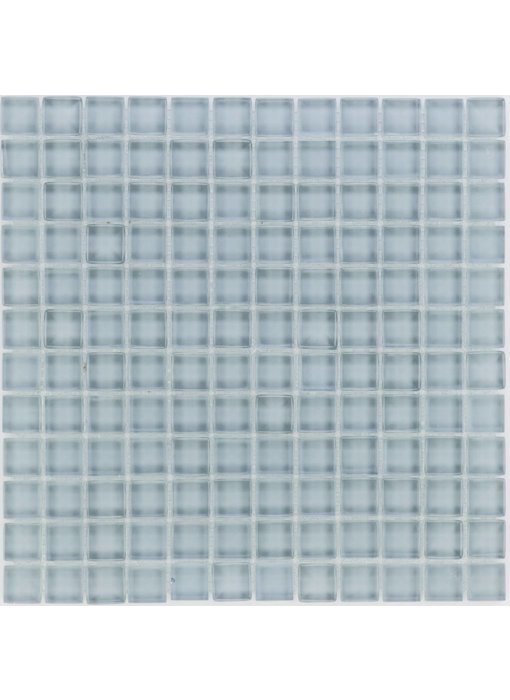 Glasmosaik Grau, glänzend - 30cm x 30cm