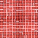 Glasmosaik Art Deco Red, glänzend - 30cm x 30cm