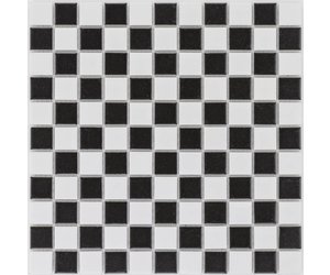 Keramik Mosaikfliese Schwarz Weiss Matt 30 2 Cm X 30 2 Cm Mosaic Outlet
