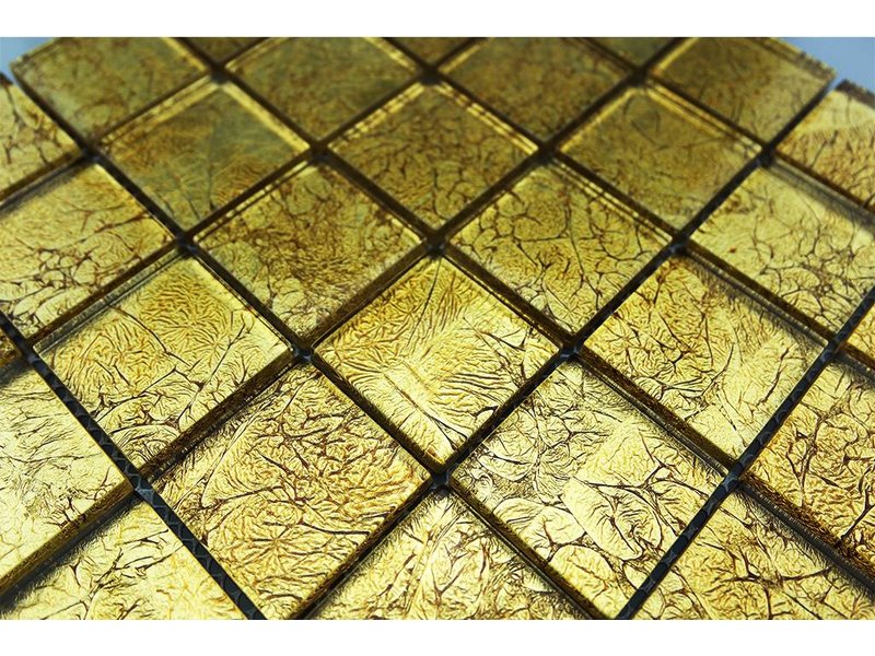 Glasmosaik Fliesen Gold Gm4837 Mosaic Outlet