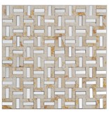 Mosaik Marmor & Alu Beige 30 cm x 30 cm