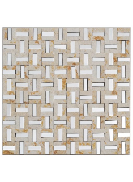 Mosaik Marmor & Alu Beige 30 cm x 30 cm