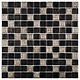 Mosaik Glas & Naturstein Inka Black Relief 30 cm x 30 cm
