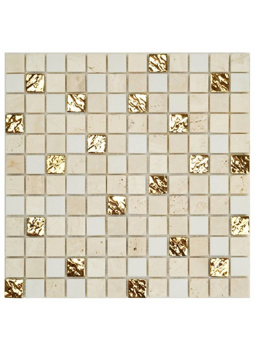 Mosaik Marmor Roma Gold - 30 cm x 30 cm