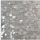 Mosaik Metall Alu 3D Silver 30 cm x 31,5 cm