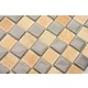 MOSAIKFLIESEN - Belgrade - Marmor / Glas - beige / silber