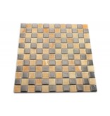 MOSAIKFLIESEN - Belgrade - Marmor / Glas - beige / silber