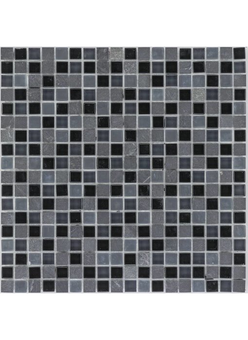 Mosaik Glas & Marmor Black - 30 cm x 30 cm