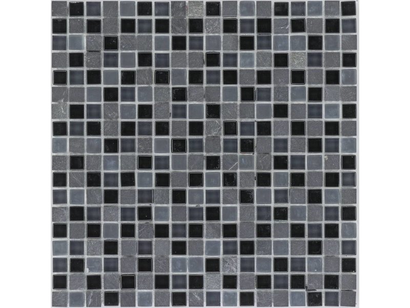 Mosaik Glas & Marmor Black - 30 cm x 30 cm