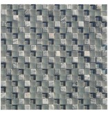 Mosaik Glas & Marmor Thaiti Grau - 30 cm x 30 cm
