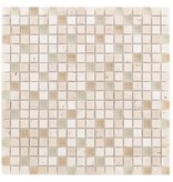 Mosaik Glas & Marmor  Combi Cream 30 x 30 cm