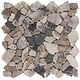 Polymosaikfliese Marmor Fossil Wood - 30,5 cm x 30,5 cm