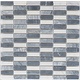 Mosaikfliese Naturstein Atlas Weiß Grau - 30,5 cm x 30,5 cm
