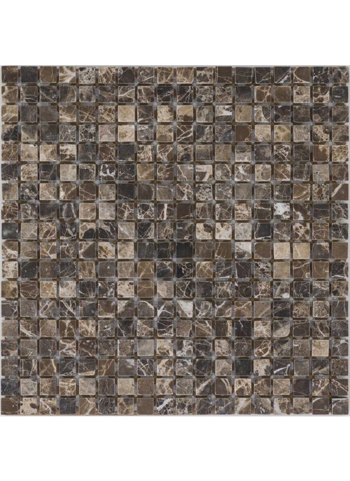 Mosaikfliese Marmor Emperador Dark - 30,5 cm x 30,5 cm