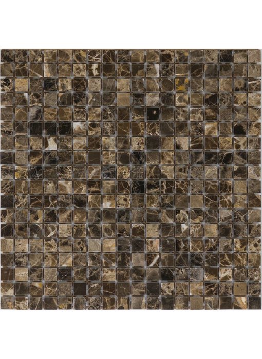 Mosaikfliese Marmor Emperador Braun - 30,5 cm x 30,5 cm