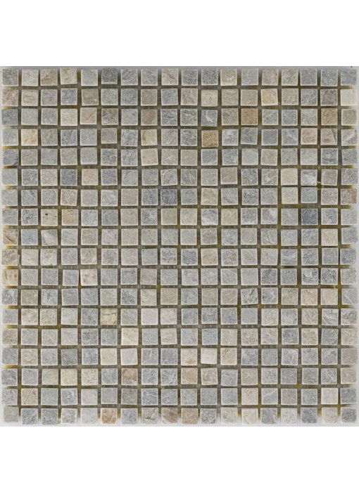 Mosaikfliese Quarzit Beige Bunt - 30,5 cm x 30,5 cm