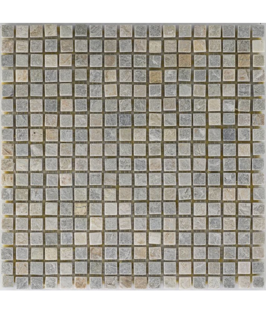 Mosaikfliese Quarzit Beige Bunt - 30,5 cm x 30,5 cm