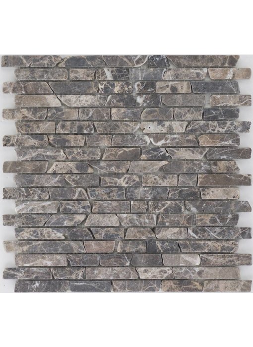 Mosaikfliese Marmor Emperador -  30,5 cm x 30,5 cm