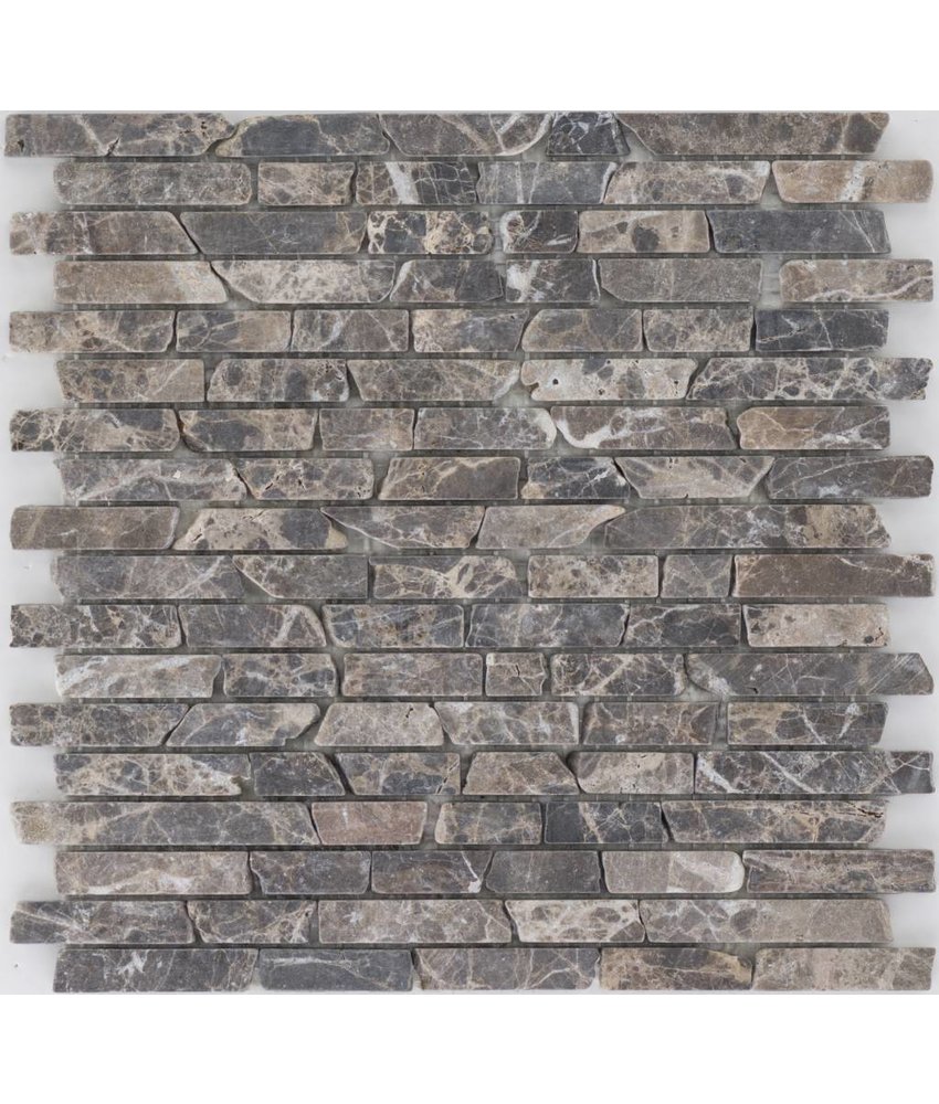 Mosaikfliese Marmor Emperador -  30,5 cm x 30,5 cm