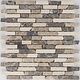 Mosaikfliese Marmor Braun Beige  -  30,5 cm x 30,5 cm