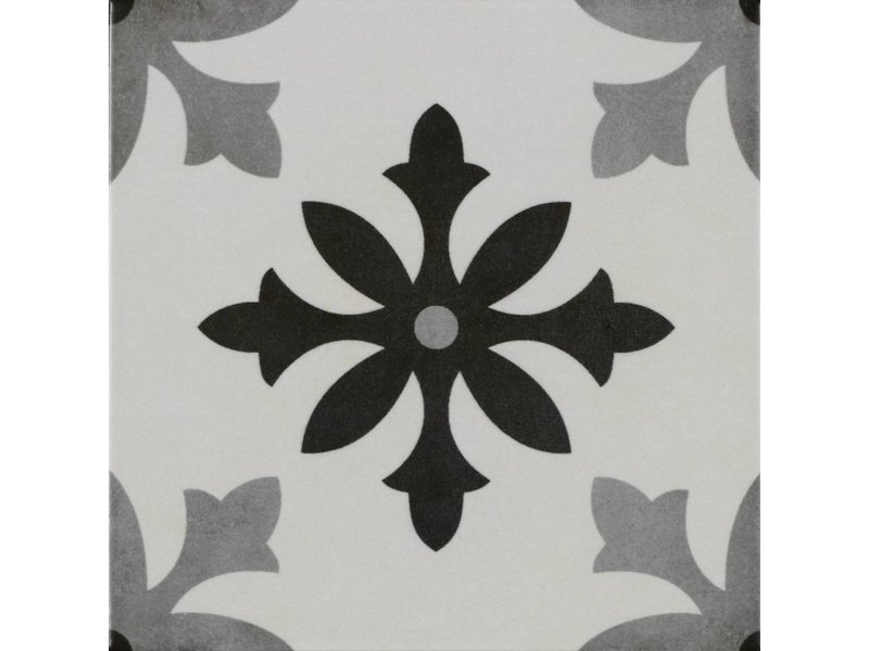Bodenfliese Vintage Art Blanco - 22,3 cm x 22,3 cm