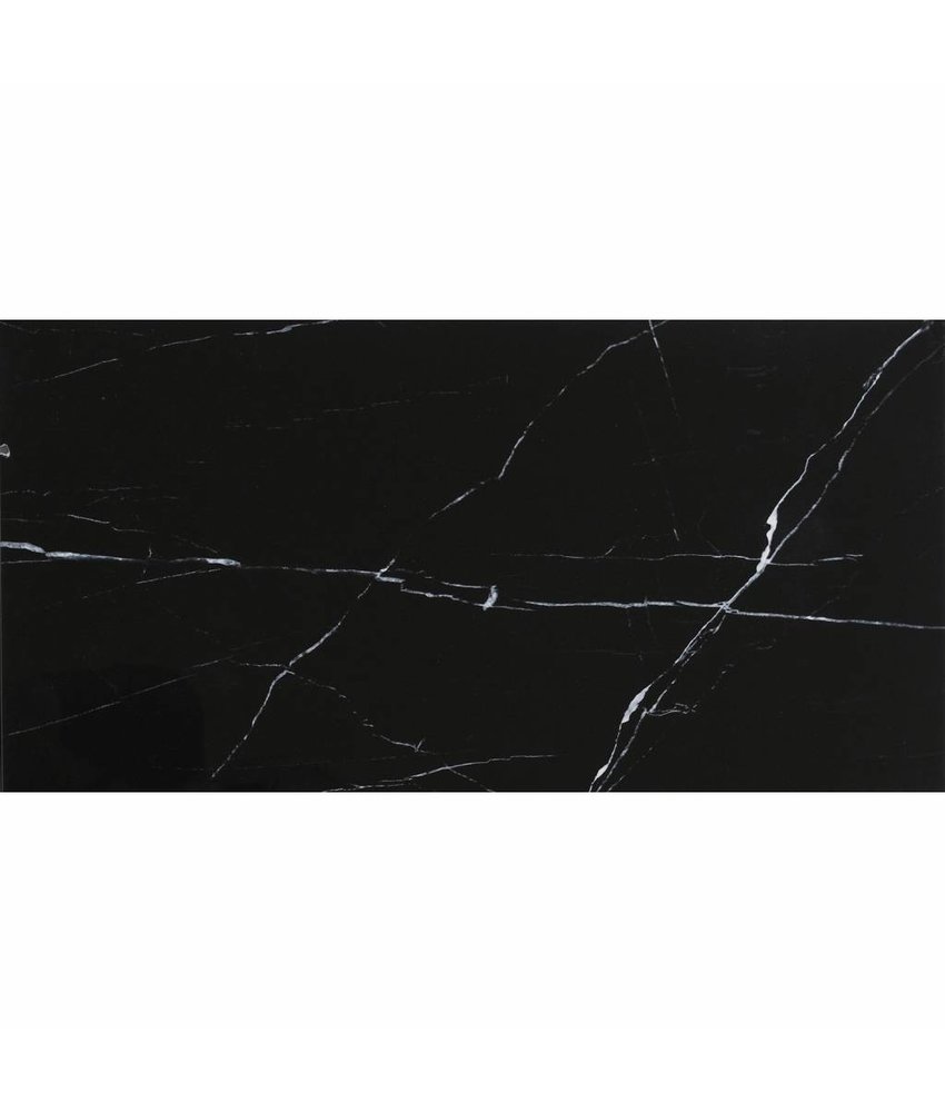 Bodenfliese Invasion Marquina poliert - 30 cm x 60 cm x 1 cm