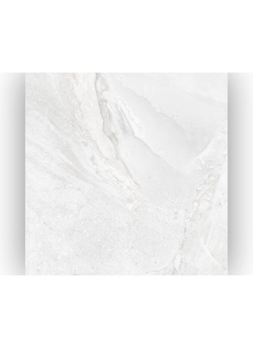 Bodenfliese Geostone Weiß Feinsteinzeug glasiert glänzend - 60 cm x 60 cm x 1 cm