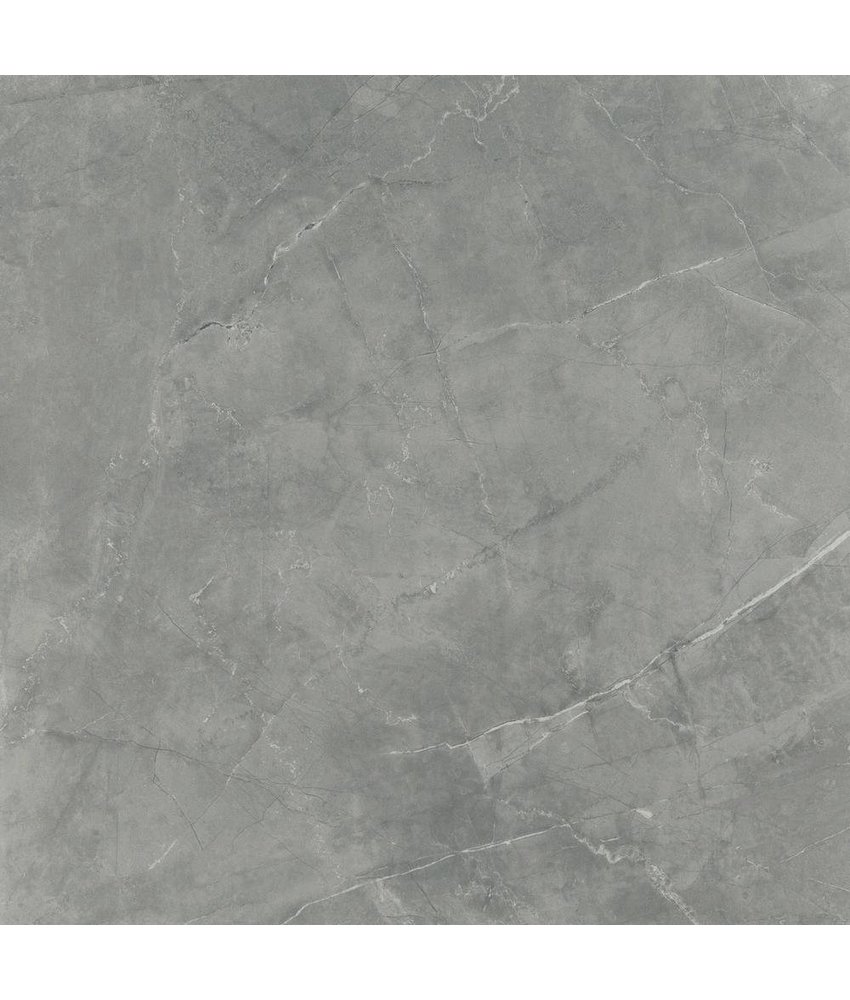 Bodenfliese Premium Marble Brescia Dark Grey Glaenzend - 60 cm x 120 cm x 1,1