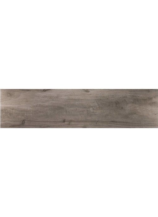 Bodenfliese Timber Grigio Feinsteinzeug glasiert matt - 30 cm x 120 cm x 1 cm