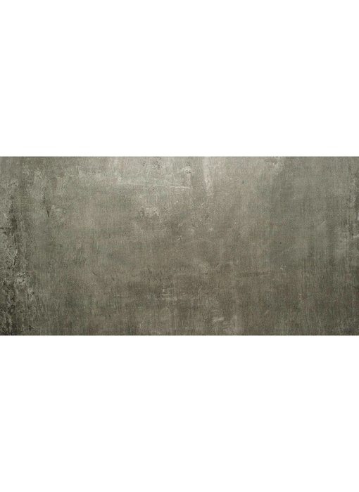 Bodenfliese Beca Dunkelgrau Feinsteinzeug lappato - 60 cm x 120 cm x 1 cm
