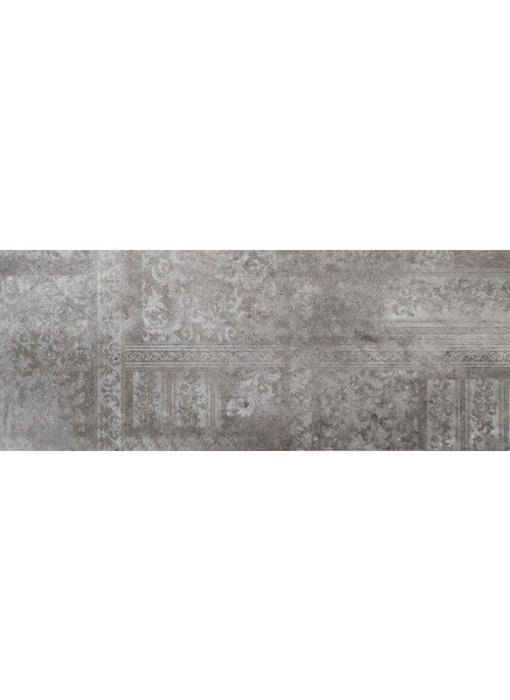 Wandfliese Peru Light Grey Dekor glänzend - 30 cm x 75 cm x 1 cm