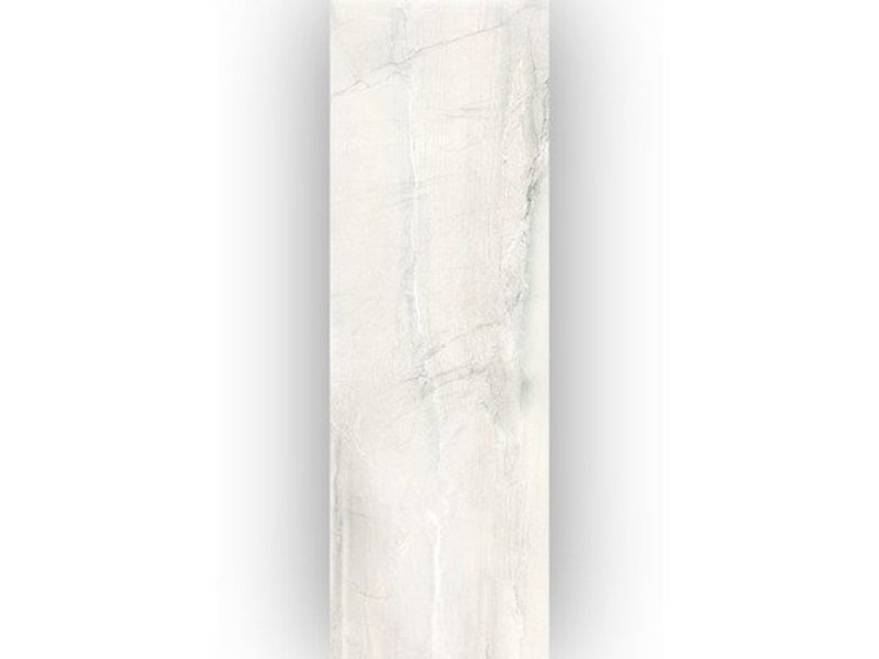 Wandfliese Terra White glänzend - 25 cm x 75 cm x 0,8 cm