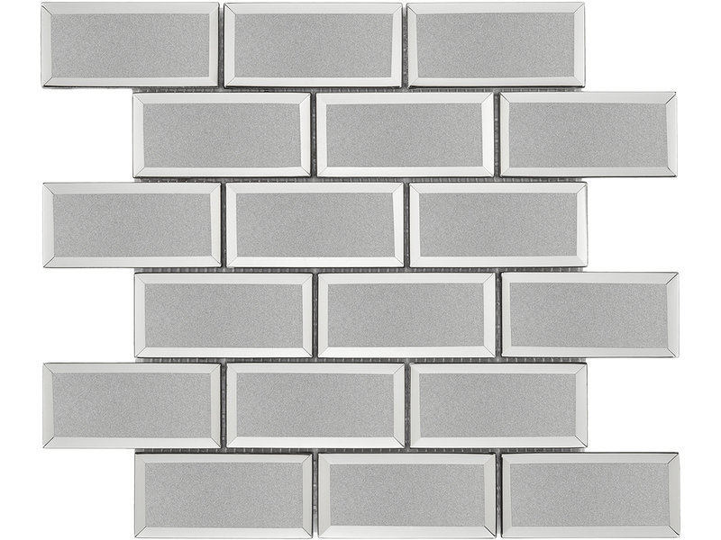 BÄRWOLF BÄRWOLF Mosaic Facette Silver - 29,8 cm x 29,8 cm x 0,8