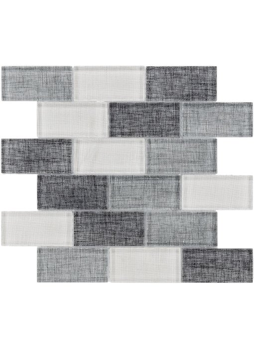 BÄRWOLF Mosaic Tex-Line Ice  Grey Mix - 29,8 cm x 29,8 cm x 0,8