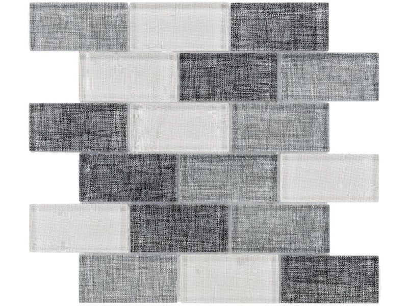 BÄRWOLF BÄRWOLF Mosaic Tex-Line Ice  Grey Mix - 29,8 cm x 29,8 cm x 0,8