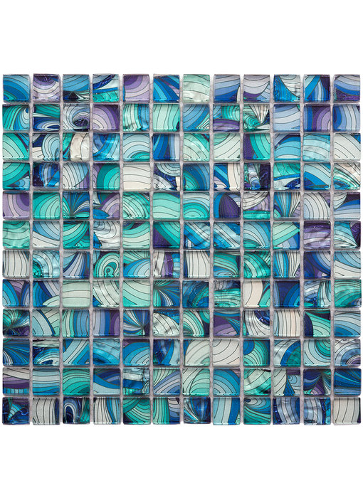 BÄRWOLF Mosaic Translucent Rainbow Mix - 29,8 cm x 29,8 cm x 0,8