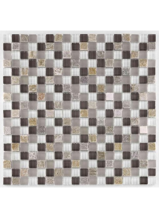 BÄRWOLF Mosaic San Remo Taupe Lightrustic - 29,8 cm x 29,8 cm x 0,8