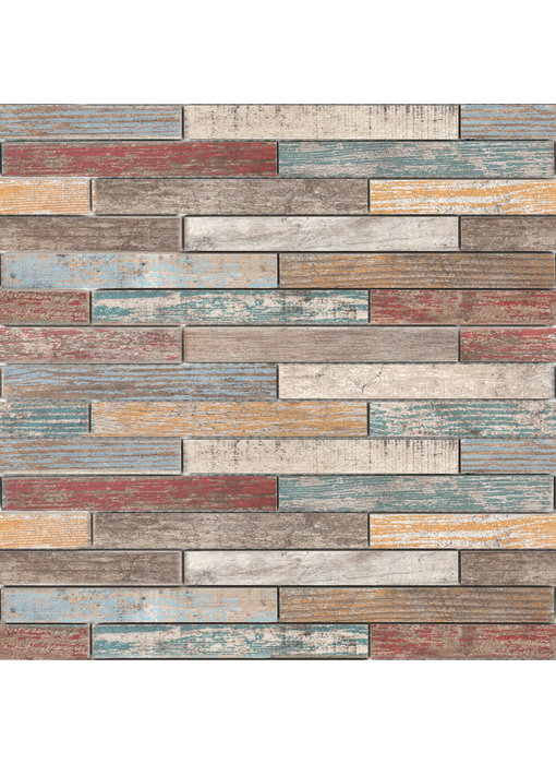 BÄRWOLF Mosaic Beachhouse Color Mauerverband Mix - 29,7 cm x 42,6 cm x 1