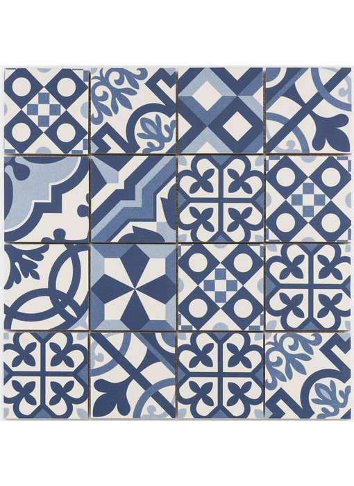 BÄRWOLF Mosaic Patchwork Blue - 31,8 cm x 31,8 cm x 0,7 cm