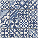 BÄRWOLF Mosaic Patchwork Blue - 31,8 cm x 31,8 cm x 0,7 cm