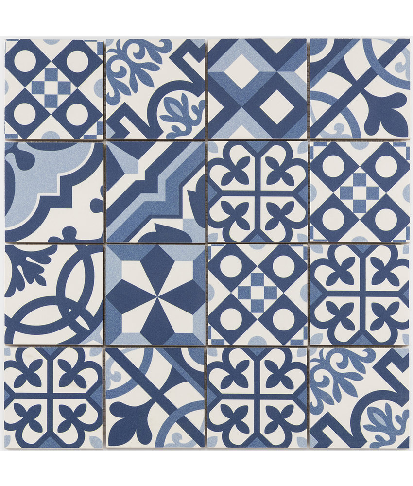 BÄRWOLF Mosaic Patchwork Blue - 31,8 cm x 31,8 cm x 0,7 cm