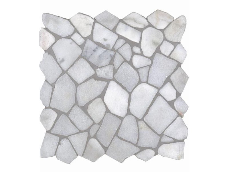 BÄRWOLF Natursteinfliesen RM-0001 Crush Bianco Carrara