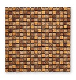 BÄRWOLF Materialmix-Mosaikfliesen GL-2488 Tuscany warm gold