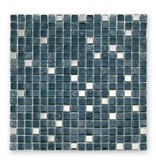 BÄRWOLF Materialmix-Mosaikfliesen GL-2495 Tuscany metal black