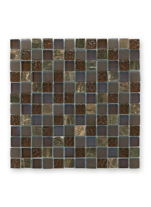 Materialmix-Mosaikfliesen GL-2498 Tuscany brown