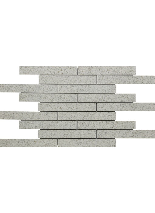 BÄRWOLF Townhouse Keramik Mosaikfliesen KEG-22506 coin grey Mauerverband 21,15 x 3,077 cm