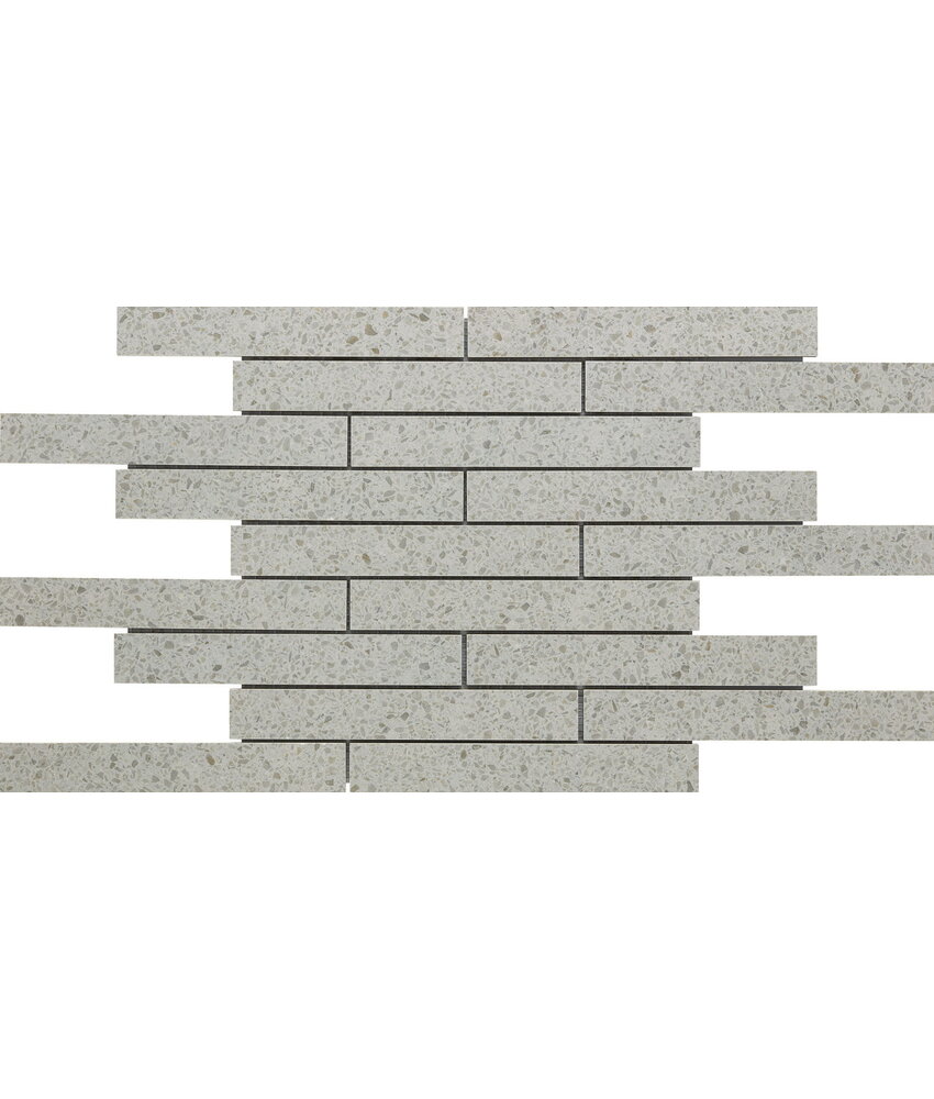 BÄRWOLF Townhouse Keramik Mosaikfliesen KEG-22506 coin grey Mauerverband 21,15 x 3,077 cm