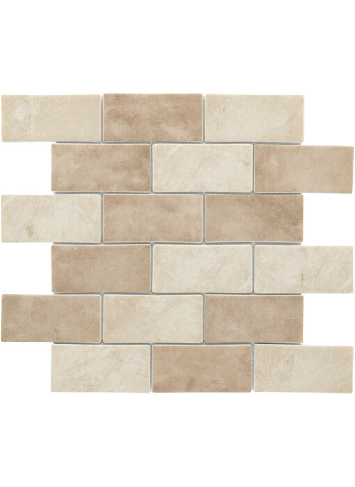 BÄRWOLF Keramik Mosaikfliesen GL-20051 Desert sahara beige