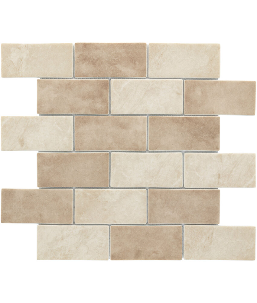 BÄRWOLF Keramik Mosaikfliesen GL-20051 Desert sahara beige