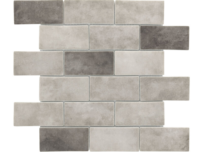 BÄRWOLF BÄRWOLF Glas- Mosaikfliesen GL-20052 Desert payunia grey  48 x 98 mm